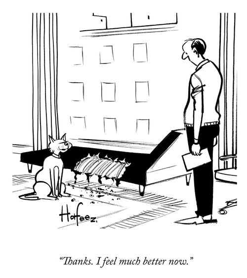 "Thanks. I feel much better now."