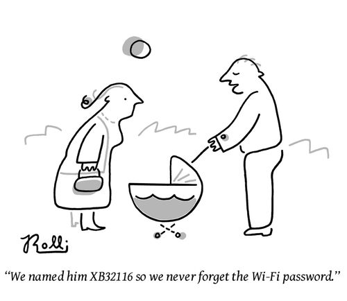 "We named him XB32116 so we never forget the Wi-Fi password."