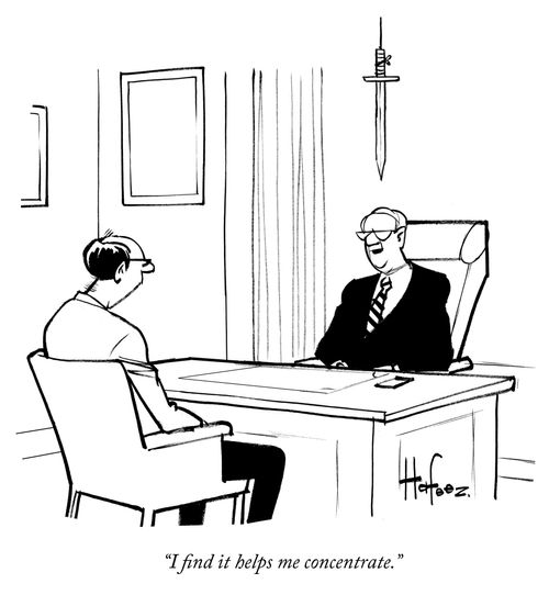 "I find it helps me concentrate."