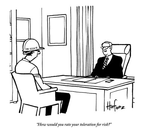 "How would you rate your toleration for risk?"