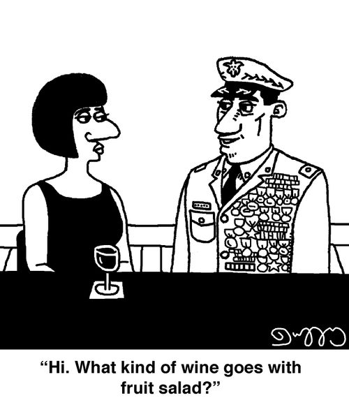 "Hi. What kind of wine goes with fruit salad?"