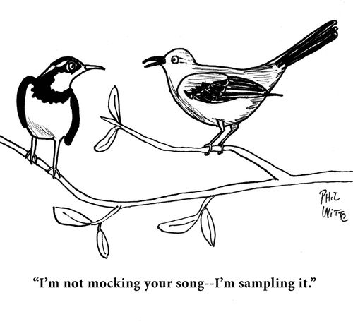 "I'm not mocking your song—I'm sampling it."