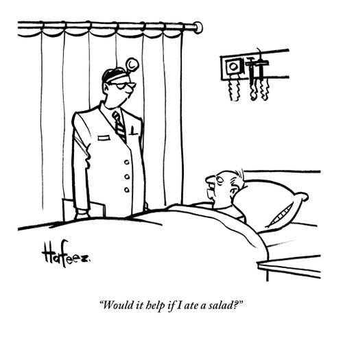 "Would it help if I ate a salad?"