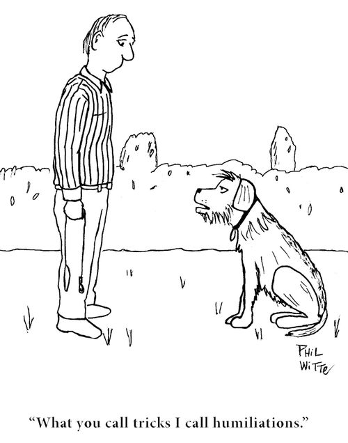 "What you call tricks I call humiliations."