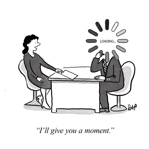 "I'll give you a moment."